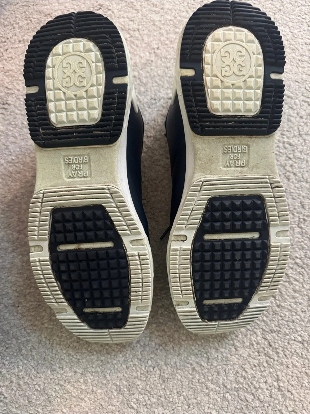 G/FORE Men's Navy and White Athletic Golf Sneakers